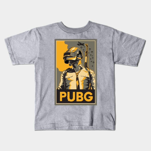 PubG Kids T-Shirt by MindsparkCreative